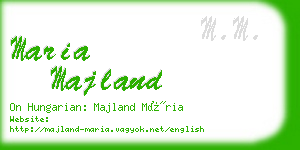 maria majland business card